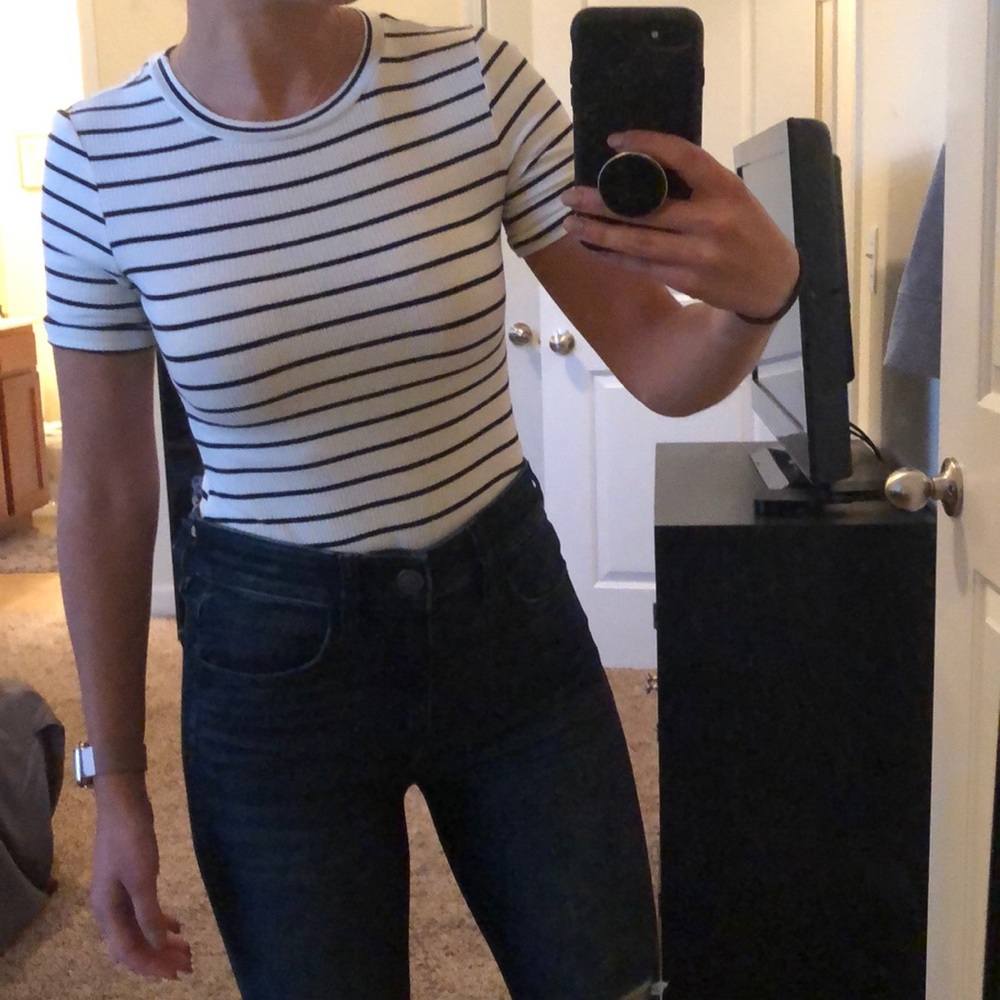 Striped bodysuit size S
